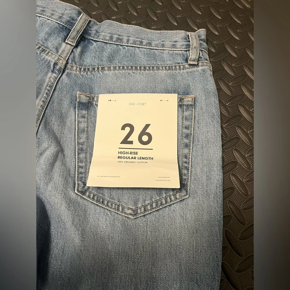 OAK + FORT High Rise Regular Length Jeans - Picture 4 of 4